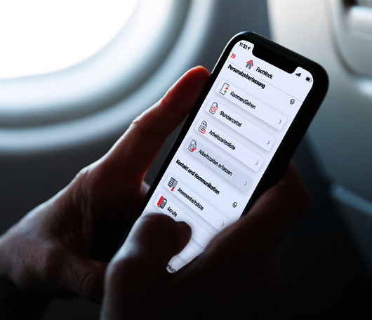 Die FactWok App auf einem Smartphone